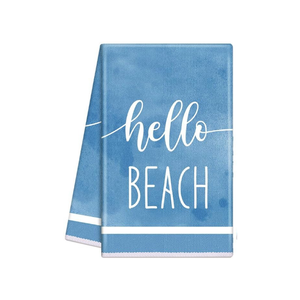 Playful Floral Woven Kitchen Dish Towels Featuring Custom Soft Cotton Washable 100% GOTS Certified Home Use Quality Durability - Product Image 5