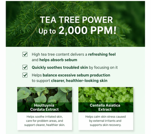 โทนเนอร์บำรุงผิวหน้าทีทรี Acpa ผสม PHA ช่วยผลัดเซลล์ผิวอย่างอ่อนโยน ปลอบประโลมผิวแพ้ง่าย ควบคุมความมัน กระชับรูขุมขน เครื่องสำอางเกาหลี - Product Image 3