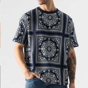 Men's Printed <b>Paisley</b> <b>Pattern</b> Short Sleeve O-Neck T-<b>Shirt</b> Regular Fit Casual Wear mens t-<b>shirts</b> wholesale price distressed - Product Image 3