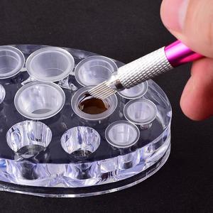 Support en acrylique transparent pour encre de tatouage, support en plastique lavable pour pigments, pour usage en académie de beauté et PMU - Product Image 4