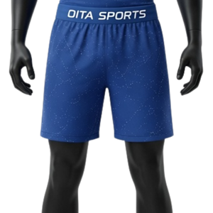 Ensemble de T-shirt et Short de Compression Homme Bleu Royal et Blanc Séchage Rapide Extensible pour Fitness, Gym, Entraînement, Course à Pied et Sport - Product Image 6