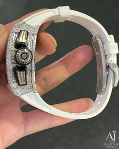 Reloj de Cuarzo Cuadrado con Números Arábigos, Analógico, Cristal Tallado, Correa de Acero Inoxidable, Cronógrafo, Resistente al Agua 5BAR para Hombre - Product Image 2