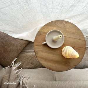 Mesa auxiliar Vandana Lyra Stellar de madera de mango - Product Image 3