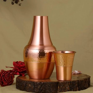 Unique Design Indian Handcrafted <b>Copper</b> <b>Bottle</b> Durable and Elegant for Daily <b>Drinking</b> Water Available At Competitive Price - Product Image 3
