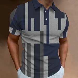 Polo de Manga Corta para Hombre, Diseño Personalizado, Casual, Tallas Grandes, Algodón Transpirable, Antiencogimiento, Diferentes Estilos de Forro - Product Image 6
