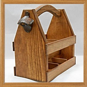 Cloison Premium Porte-couverts en bois Caddy Organisateur Stand pour espace compact à l'intérieur brun Finition lisse Idéal par AYAANS - Product Image 6