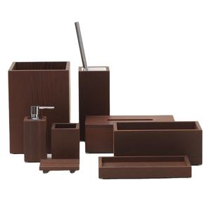 Juego de baño de madera al precio más bajo para el baño del hogar, artículo decorativo para juego de baño de madera de tamaño personalizado - Product Image 1