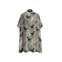 Cape de Barbier Personnalisée avec Logo, Robe de Coiffure Imperméable en Polyester de Haute Qualité pour Salon, Vente en Gros, Couleur Unique, Design 2026, Taille Personnalisée