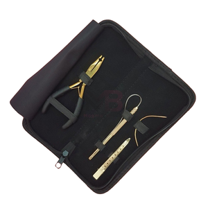 Herramientas de Extensión de Cabello de Plasma Negro de Calidad Premium, Pinzas de Extensión de Cabello de Acero Inoxidable, Pinzas de Peinado con Logotipo Personalizado - Product Image 2