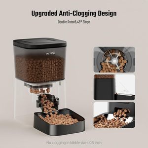 Distributeur automatique d'aliments pour chats en polyester imperméable 4L avec contrôle programmable des portions pour chats et petits chiens - Product Image 2