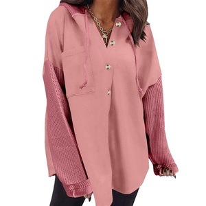 Sudadera con capucha para mujer, personalizada, 100% algodón piqué, 220 GSM, manga corta, color liso, con bordado en el pecho, proveedor informal de Bangladesh - Product Image 1