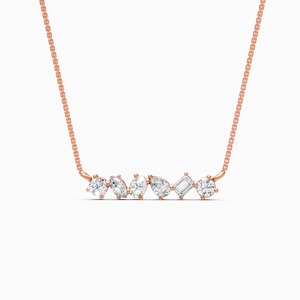 จี้เพชรทรงหลากหลายน้ำหนัก 1.73 กะรัต คุณภาพเยี่ยม ผลิตในห้องปฏิบัติการ ตัวเรือนทอง 9K สีเหลือง ขาว และโรสโกลด์ - Product Image 1