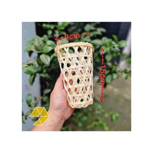 Portavasos de bambú ecológico de alta tendencia, hecho en Vietnam, portátil, rústico, cesta colgante para almacenamiento de vasos - Product Image 5
