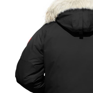 Veste d'hiver en duvet pour homme, poids lourd, avec capuche en fourrure amovible, imperméable, vente en gros - Product Image 5