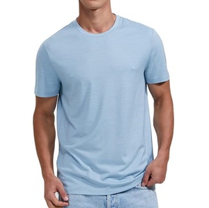 Custom Made Muscle Fit Running Sports Gym <b>Wool</b> T-<b>Shirt</b> For Men 100% Merino Woolen Knitted Plain Blank Tee <b>Shirts</b> Breathable - Product Image 1