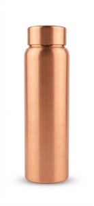 2026 New Launched <b>Copper</b> Water <b>Bottle</b> Green Metallic Body Hammered Base Screw-On Lid Eco-Friendly Reusable Travel Outdoor Hiking - Product Image 3