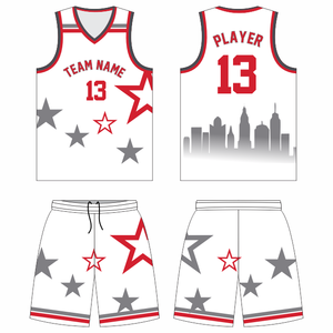 Uniforme de Baloncesto Personalizado de Alta Calidad – Camiseta y Pantalones Cortos Sublimados 100% Poliéster - Product Image 3