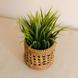 Macetas de mimbre tejidas a mano de varios tamaños, cestas de almacenamiento, macetas de suelo, decoración del hogar - Product Image 6