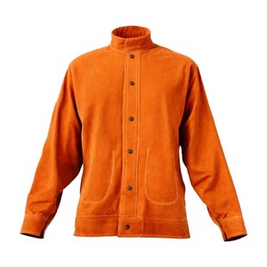 Chaqueta de Soldadura de Cuero Reforzado con Protección Contra Llamas y Radiación de Nivel 200C, con Respirador Integrado - Product Image 3