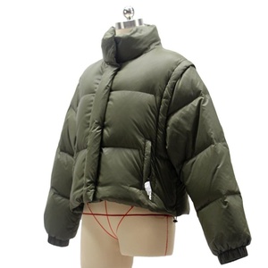 Factory Manufacture Women High Quality <b>Puffer</b> <b>Jacket</b> Women Casual Winter <b>Cropped</b> <b>Puffer</b> <b>Jacket</b> Women Bubble Padded Coat - Product Image 1