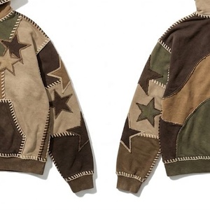 Sudadera con Capucha Personalizada con Parches y Costuras Decorativas |   Sudadera con Capucha y Estampado Vintage |   OEM y ODM - Product Image 2