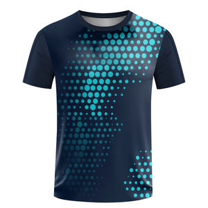 Lightweight Short Sleeve Tennis Shirts for Running Badminton Digital Printing Clothing Table Tennis Design T-shirt For Men - Product Image 6