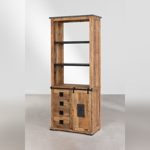 Armario Vandana Amber Spirit con 2 puertas correderas en madera de mango Uain - Product Image 1