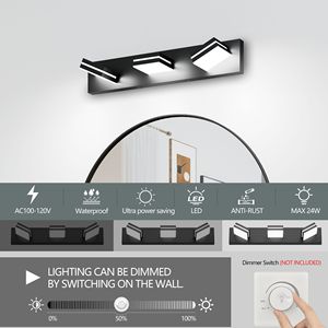 Lampada da Bagno Moderna a LED Cromata, Applique Minimalista a 3 Luci, Efficiente dal Punto di Vista Energetico e Facile da Installare - Product Image 5