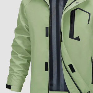 Chaqueta Cortavientos Impermeable Ligera Unisex de Primera Calidad con Cremallera y Capucha Desmontable para Senderismo, Pesca, Viajes y Protección Contra el Viento y la Lluvia - Product Image 2