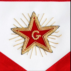 Tablier de Maître - Badge Maçonnique Simple en Forme de Triangle, Brodé à la Main en Cuir Véritable, Personnalisé 3D, Écologique, à Coudre AASR - Product Image 2