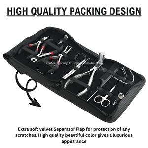 Kit d'outils professionnels pour extensions de cheveux Microlink & Tape-ins Remover Plier Plier Tape in Weft Pressing Plier Cutting Scissor - Product Image 6