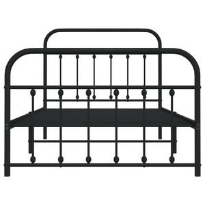 Cadre de lit simple en acier noir thermolaqué – Catégorie de produits : Lits métalliques - Product Image 6