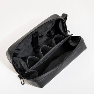 Dark gray business <b>toiletry</b> bag travel <b>storage</b> bag portable cosmetic bag - Product Image 6