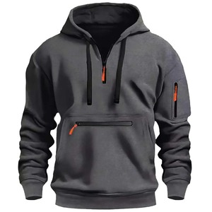 Sweat-shirts à capuche unisexe en coton épais, vierges, surdimensionnés, pour hommes, en gros, grandes tailles - Product Image 3