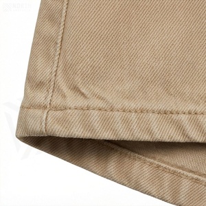 Women's <b>Khaki</b> Pencil Skirt Knee-Length Solid Color Cotton Bamboo Fiber Casual Style With Pocket Regular Waistline - Product Image 4