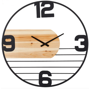 Amazing wooden & metal <b>wall</b> <b>clock</b> enhances time visibility while also serving as an artistic <b>wall</b> accent - Product Image 4