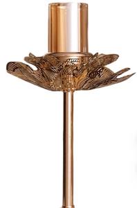 Juego de Candelabros de Metal Dorado con Base de Cristal, Forma Redonda, Resistentes al Calor, Decoración para el Hogar - Product Image 5