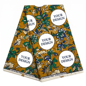 Tissu en coton sergé imprimé sur mesure motif wax africain du Nigeria, fabricant de textiles OEM ODM pour vêtements pour garçons, sacs et articles ménagers - Product Image 6