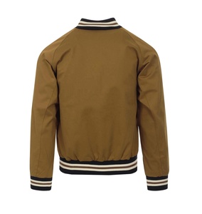 Veste universitaire bleu roi pour homme avec accents blancs, col rabattu, vêtement d'extérieur décontracté, coupe régulière, en polyester - Product Image 2