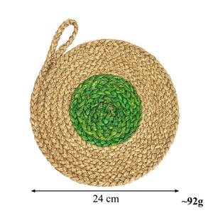 Vintage Seagrass <b>Woven</b> Plate Mats Lightweight Bamboo Placemats Pads Colorful Wholesale Dining Table Accessories Cup <b>Coasters</b> - Product Image 6