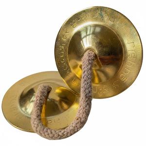 Bronze Hare Krishna Manjeera Cymbals 2pcs – Engraved Tingsha Gong for Meditation Yoga Sound Healing Wholesale Supplier - Product Image 3