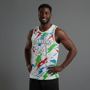 Maillot de basketball OEM 2026 100 % polyester pour homme, imprimé sur mesure, en tissu mesh respirant, avec logo et couleur personnalisés - Product Image 5