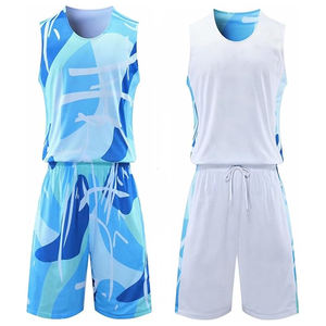 Ensemble d'uniformes de basketball personnalisés 100% polyester sans manches avec logo personnalisé, nom, numéro, impression par sublimation, broderie, appliqué - Product Image 1