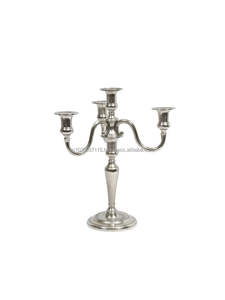 Tall standing aluminum candelabra <b>for</b> floor display in grand lobbies hallways and sophisticated venues - Product Image 6