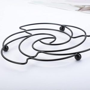 Metal Pot Mat Hot Cookware <b>Trivet</b> Holder Stand for Kitchen Countertops Dining Tables Durable Heat Resistant Stylish Design - Product Image 6
