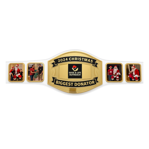 Cinturón de Campeonato Premium para Donantes, Regalo Personalizable para Donantes de la Campaña Save A Life, Artículo de Colección para las Fiestas, Cinturón de Lucha Libre - Product Image 1