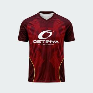 Maillot de football tendance à col en V, modèle 2026, pour adultes, vêtements de sport personnalisés avec impression de nom couleur unie, haute qualité - Product Image 3