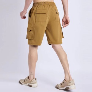 Shorts de jogging décontractés pour hommes en coton 100% biologique, respirants, imperméables, coupe-vent, brodés, pour l'été, la plage, le fitness et l'exercice - Product Image 5