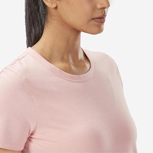 Camiseta Casual de Verano para Mujer con Cuello Redondo, Corte Regular, Manga Corta, Estilo Sencillo para el Día a Día - Product Image 3