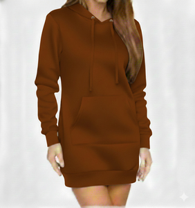 Sweat à capuche oversize tendance pour femme, 100 % coton, respirant, coupe décontractée - Product Image 6